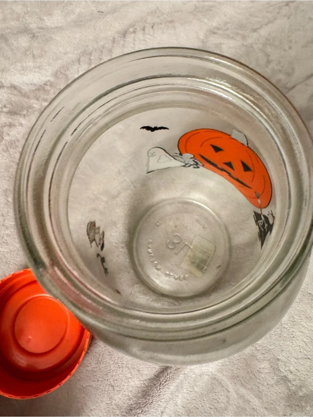 Rare Vintage 1980s Carlton Glass Halloween Jar - 3 Liter